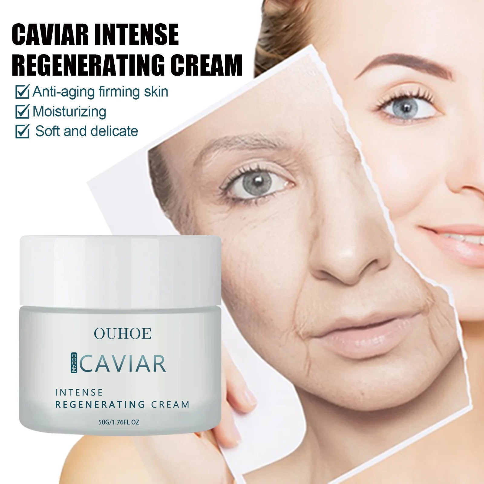 50G Caviar Collagen Anti-Wrinkle Cream Anti-Aging Firming & Lifting Facial Skin Care Products