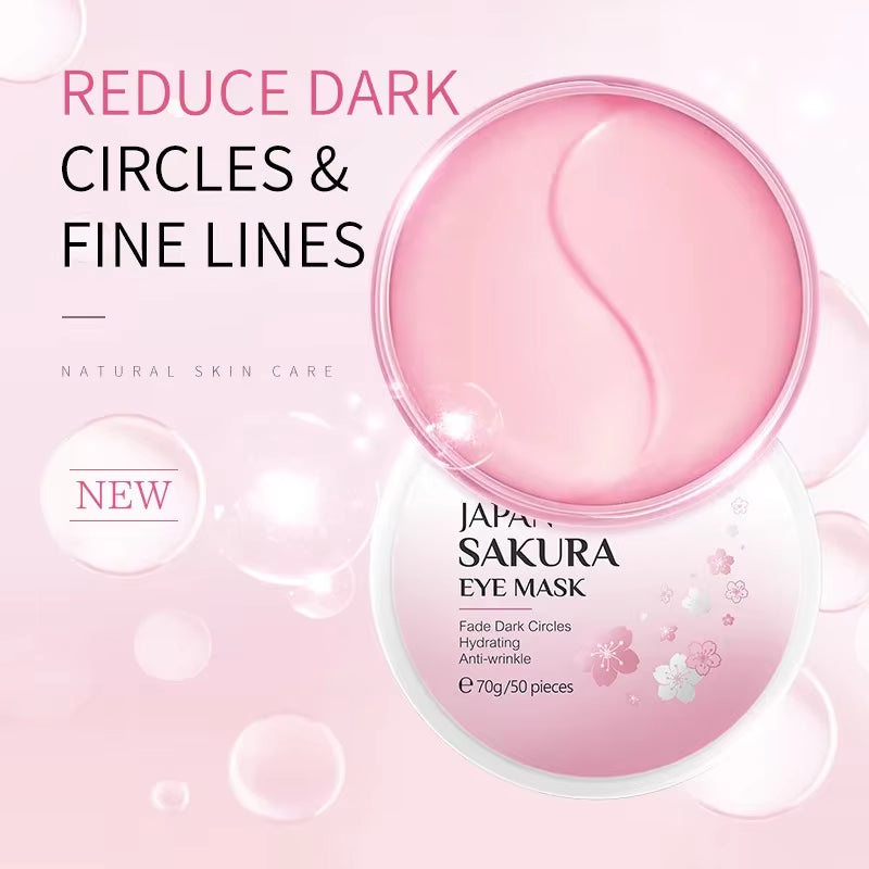 Japan Sakura or Snail Eye Mask Fade Dark Circles Hydrating Moisturizing Care Eyes Mask Face Care Product